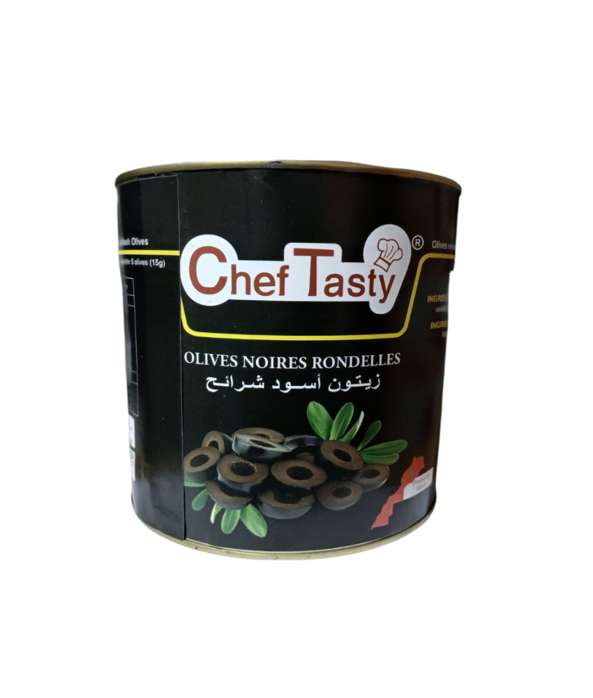 Olives noires rondelles 1250g*3
